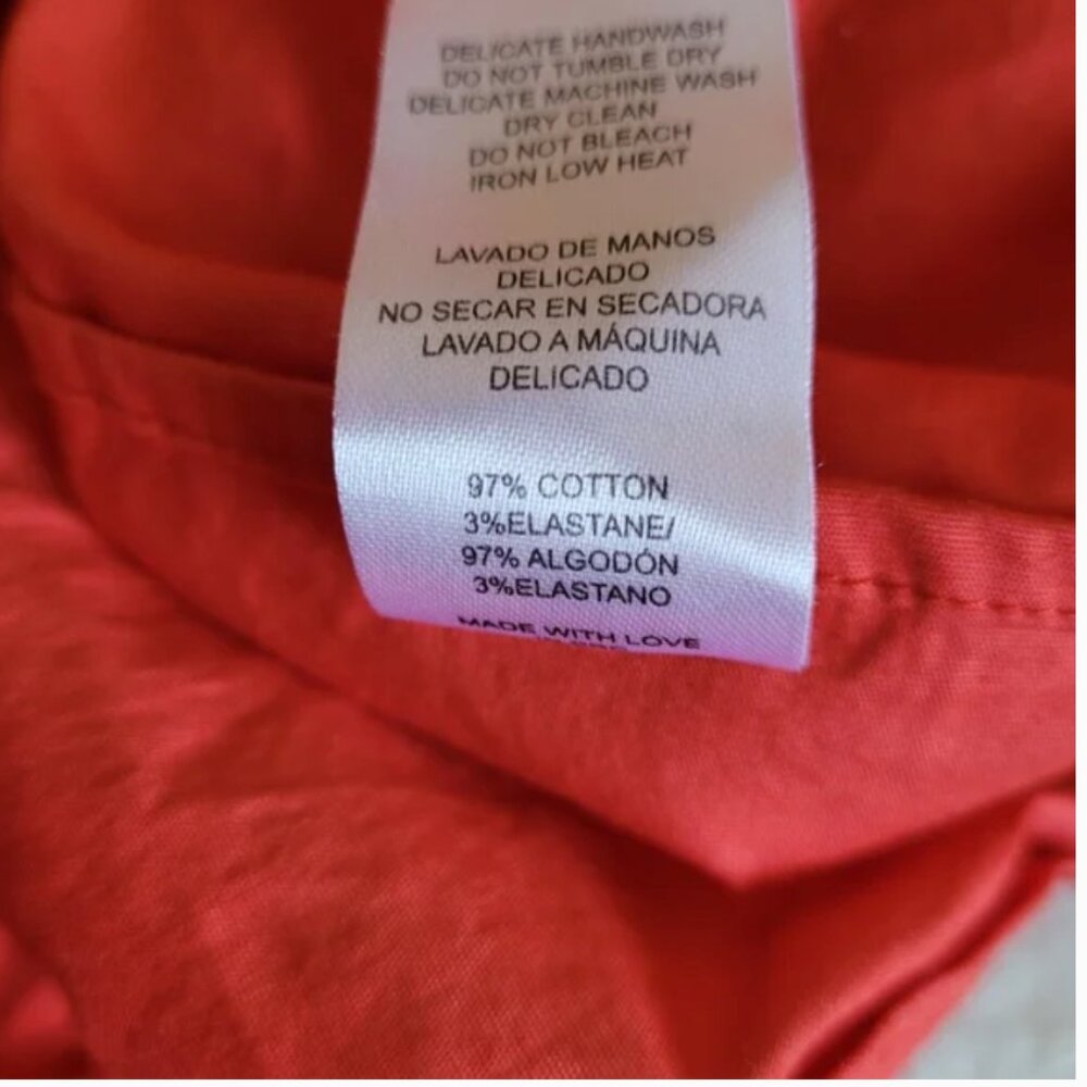 Erika Peña Selena maxi dress coral body-hugging scoop neck bodice size S/M - Picture 7 of 7